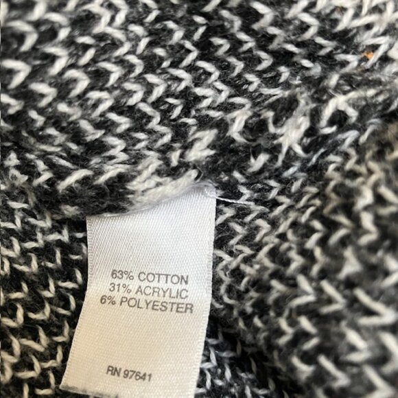 Purejill by J. Jill charcoal grey ombre mock turtleneck tunic sweater M - Picture 4 of 7